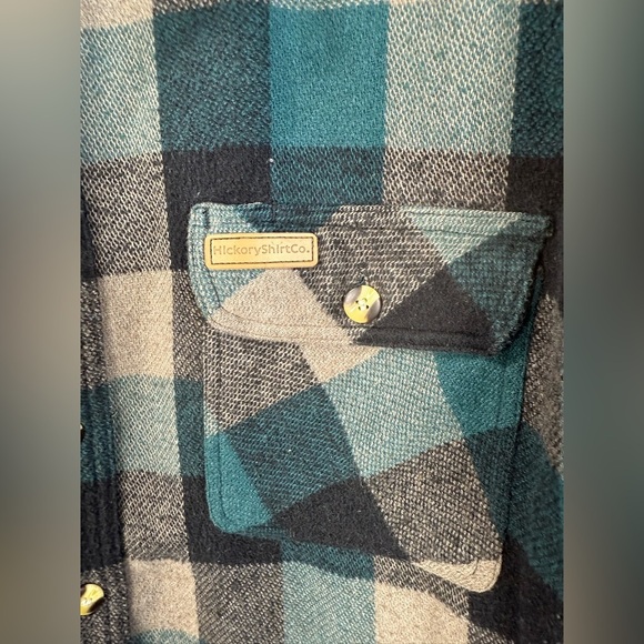 Hickory Shirt Co. men’s XL plaid button down long sleeve heavy duty work shirt - Picture 3 of 10